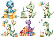 Birthday  Dinosaur Clipart, an Illustration by Designworld (Thumbnail 2 of 5)