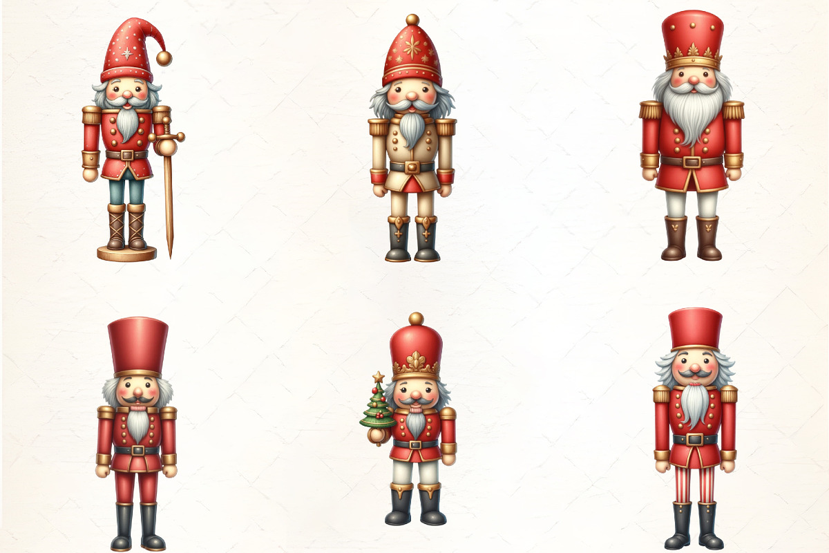 Christmas Nutcracker Clipart, an Illustration by CrexoraLab (Photo 3 of 5)