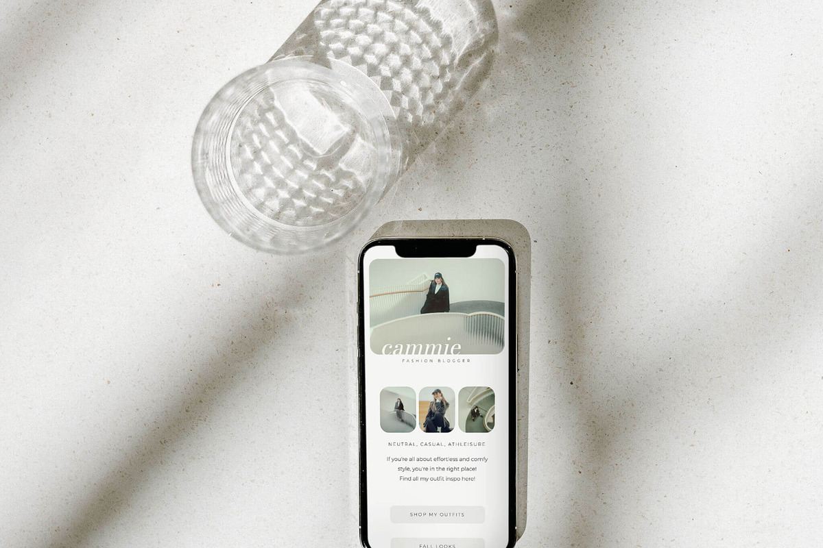 Showit Instagram Links Page Template preview 8