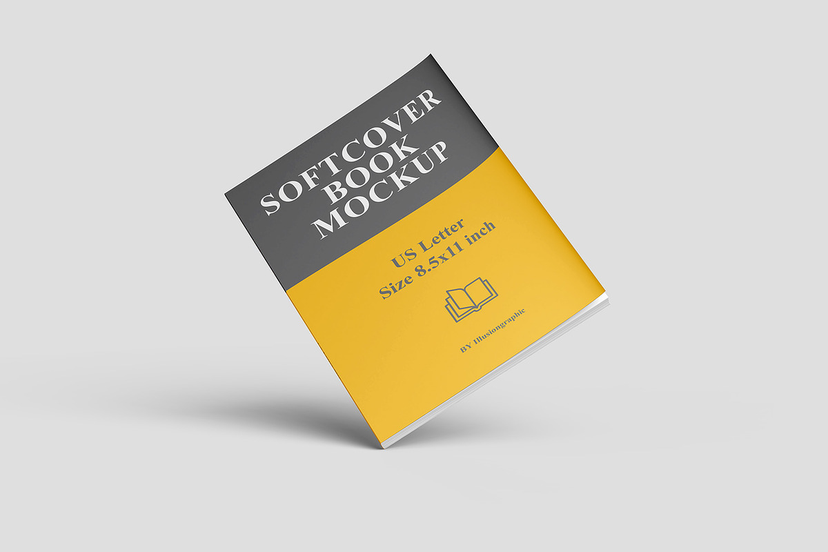 Softcover Book Mockup US letter, a Books & Magazine Mockup by Illusiongraphic (Photo 4 of 18)