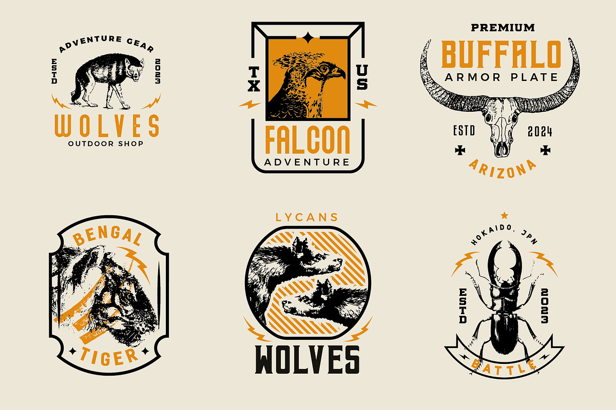 Modern Vintage Label and Badges, a Branding & Logo Template by ehaezer (Photo 4 of 5)