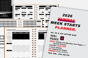 2026 Sunday Start Ultimate Planner