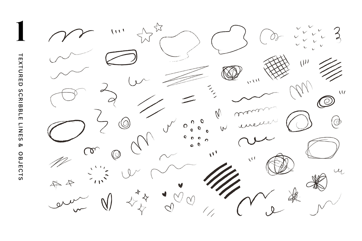422 scribble lines & abstracts, an Object Graphic by Pinkbrush (Photo 3 of 10)