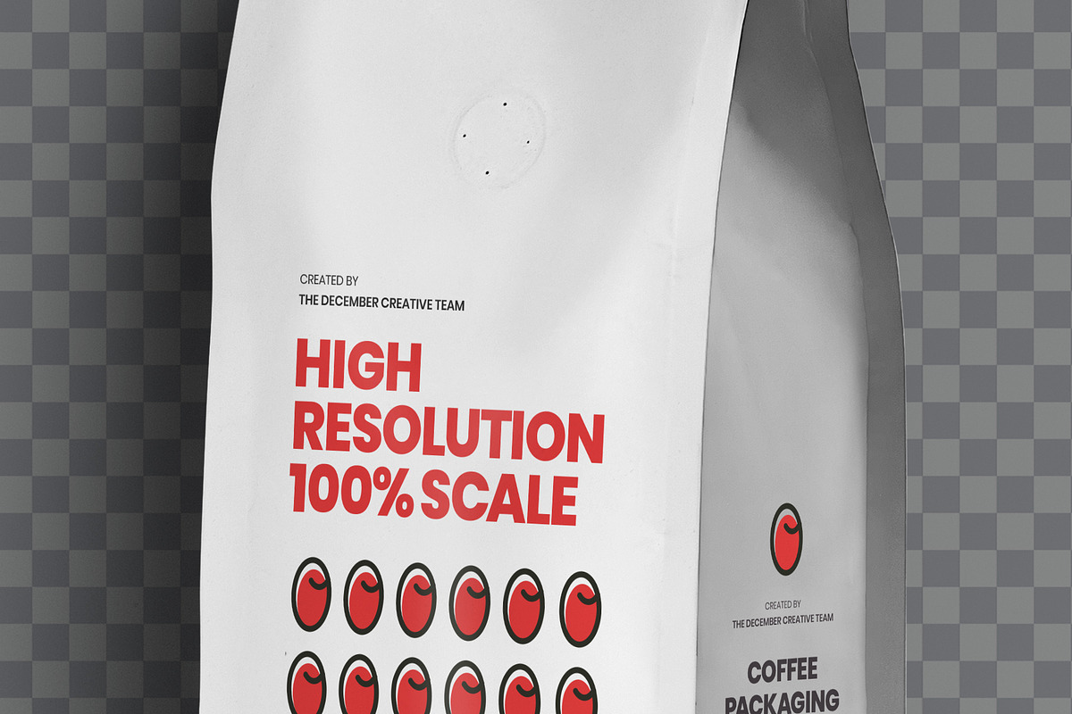 14 Coffee Bag Mockups. Side Gusset, a Packaging Mockup by Grow Design Craft Studio (Photo 6 of 6)