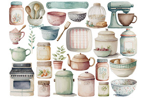 Farmhouse Baking Clipart Collection