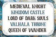 Walheim - Royal Elegant Fantasy Font, a Serif Font by Pekotype (Thumbnail 6 of 14)
