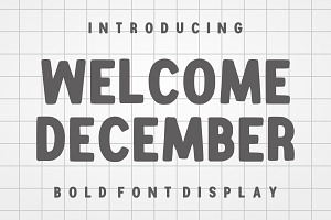 Welcome December, a Font by Limited.studio