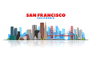 San Francisco vector skyline, a Work Illustration by Sky and glass (Thumbnail 3 of 4)