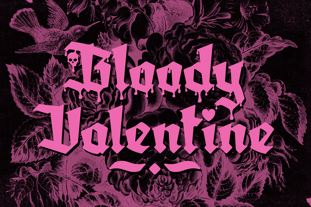 Amortem - Gothic Blackletter Font, a Blackletter Font by Wingsart Studio (Photo 14 of 15)