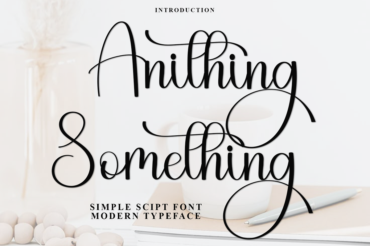 Anithing Something, a Handwritten Font by FreshTypeINK (Photo 1 of 7)