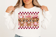 Cute Cow Valentine Png, Highland Cow, an Illustration by Designking (Thumbnail 2 of 6)