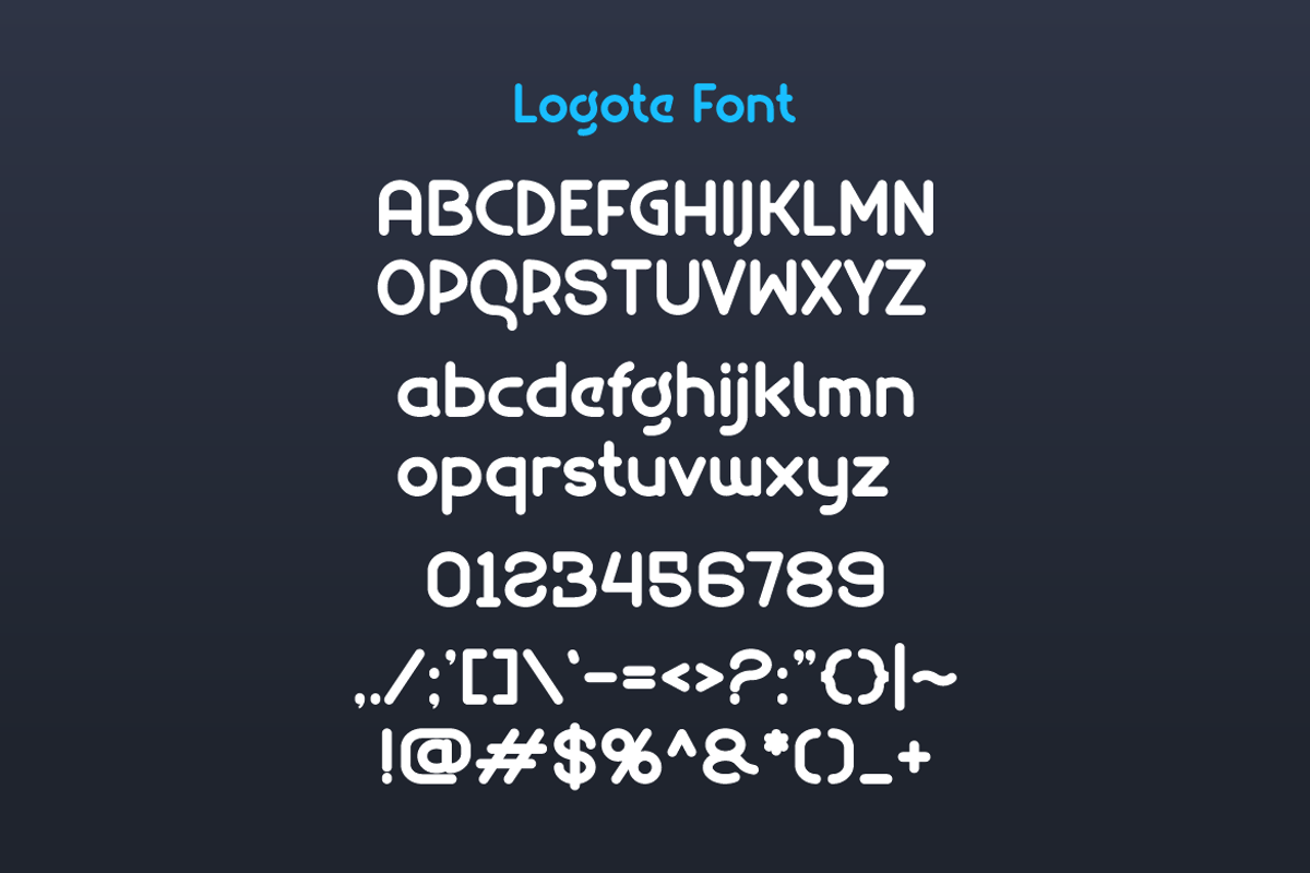 Logote - Modern Logo Font, a Sans Serif Font by Iqsiart Studio (Photo 7 of 8)
