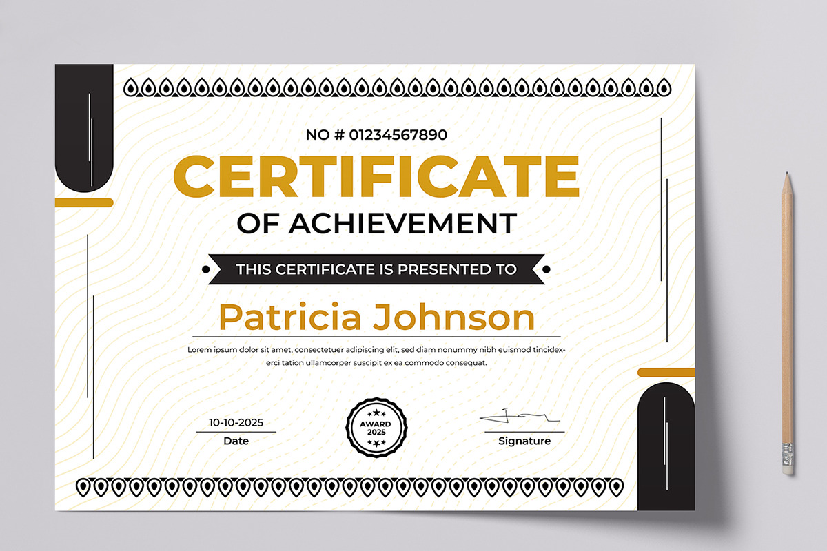 Certificate Templates, a Stationery Template by MightyDesign (Photo 6 of 6)