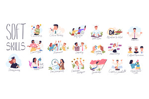Soft skills. Employee individual, a Graphic by Stock-Smart-Start