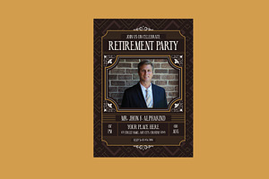 Vintage Retirement Party Invitation