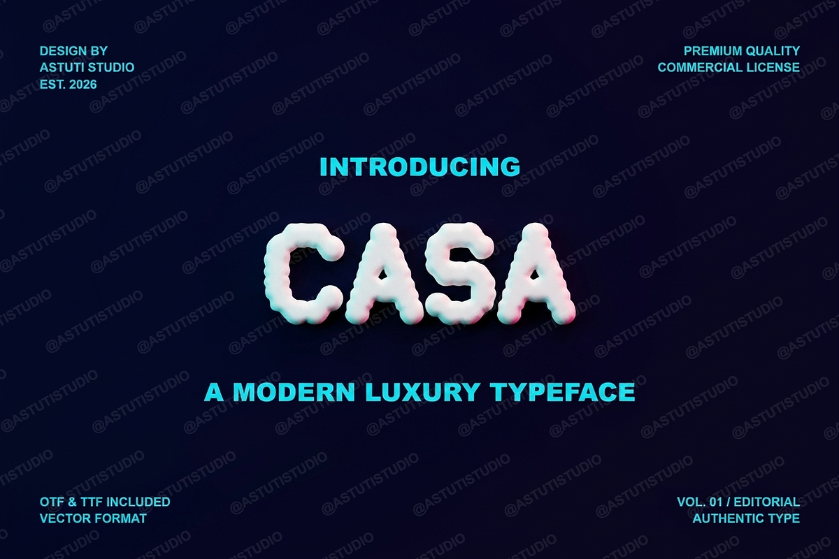 Casa | Elegant Serif Typeface, a Serif Font by Astuti Studio (Photo 2 of 24)