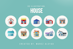 House 3D Icon Pack