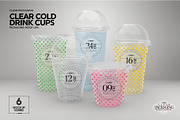 Clear Cold Drink Cups Mockup, a Cups & Container Mockup by INCDesign (Thumbnail 3 of 20)