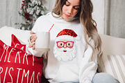 Glitter Patchwork Christmas Santa Pn, an Illustration by designcity5 (Thumbnail 6 of 8)