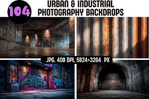 Urban & Industrial Photo Backdrops