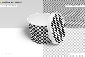 3oz Ice Cream Cup Mockup Set