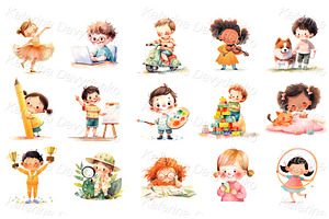 Cartoon Kids Activities PNG Clipart