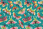 Moonlit Moths - Set and Patterns, a Pattern Graphic by PenguinHouse (Thumbnail 4 of 10)