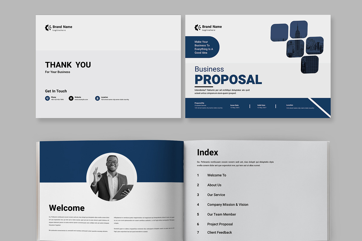 Business Proposal Landscape Layout, a Brochure Template by ContestDesign (Photo 2 of 5)