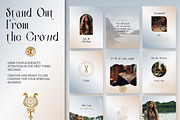 Celtic, Spiritual Instagram Posts, a Social Media Template by Under My Cozy Roof (Thumbnail 2 of 9)