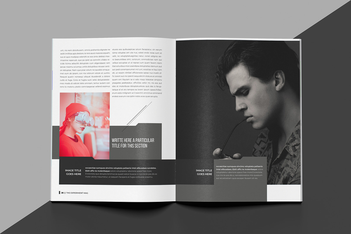 Experiment Indesign Template, a Magazine Template by Luuqas Design