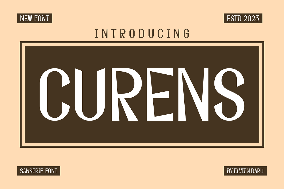 Curens - Elegant Serif Font, a Serif Font by lelevien (Photo 1 of 4)
