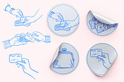 Digital Pay Lineart, a Finance Illustration by Carpet Tapete Pretzel (Thumbnail 3 of 4)