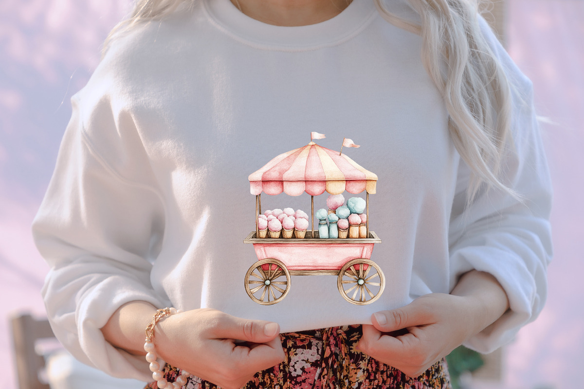 Cotton Candy Circus Pastel Carnival, an Illustration by designcity5 (Photo 5 of 5)