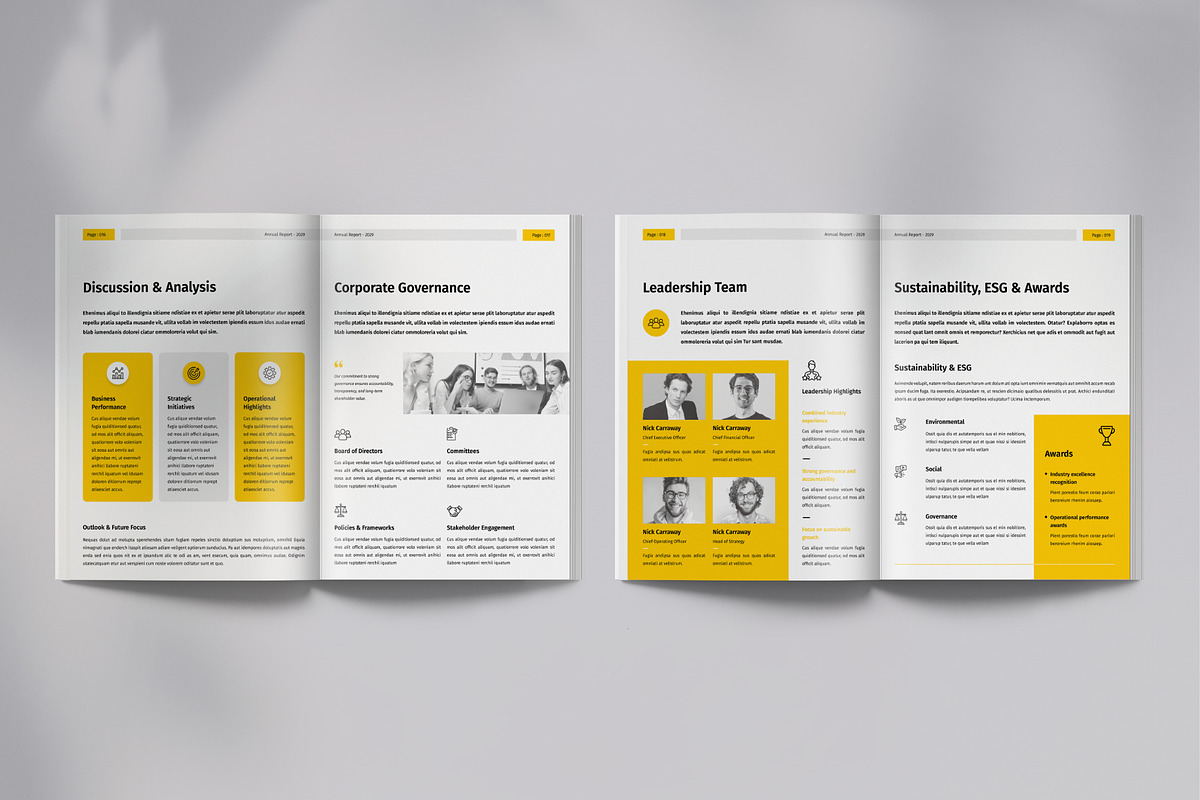 Annual Report, a Brochure Template by Orcshape Studio (Photo 8 of 12)