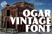 Ogar - 2 vintage fonts, a Font by Leitmotif (Thumbnail 1 of 5)