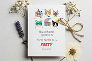 Cat and Animals Funny Birthday PNG, a Graphic by GlitterCraft (Thumbnail 70 of 101)