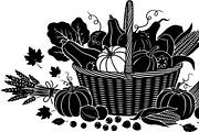 Thanksgiving Harvest Silhouette, an Illustration by Creativeshirt (Thumbnail 22 of 51)