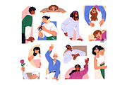 Curious people peeking, looking out, a Person Illustration by PaperTrident (Thumbnail 1 of 5)