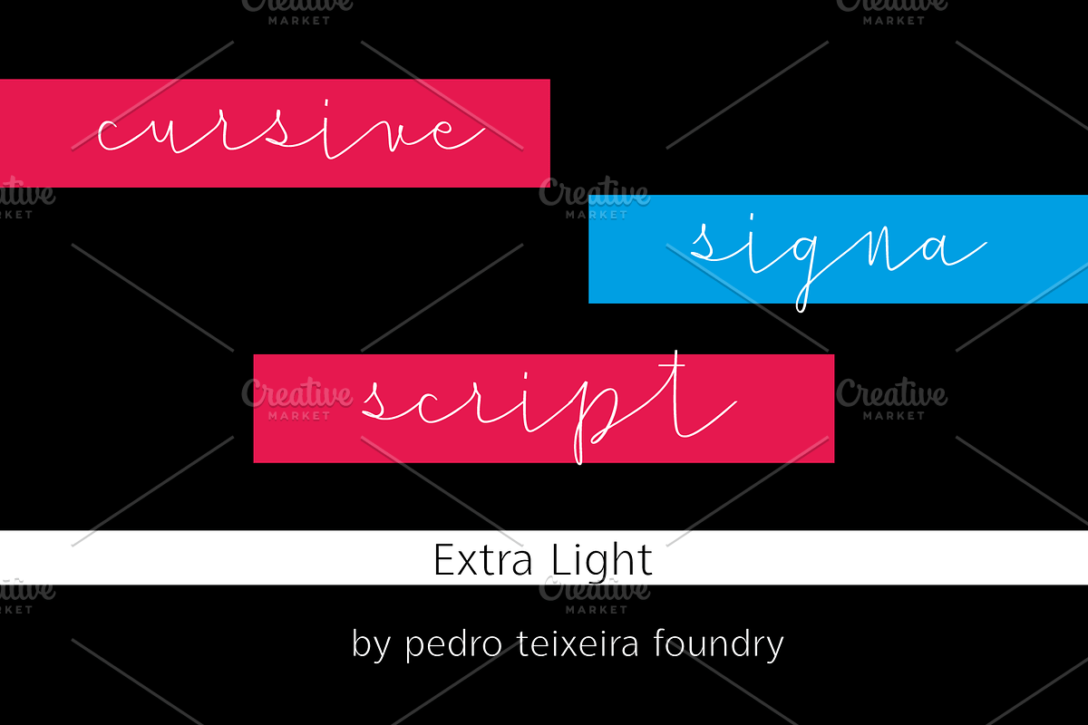 Cursive Signa Script Extra Light
