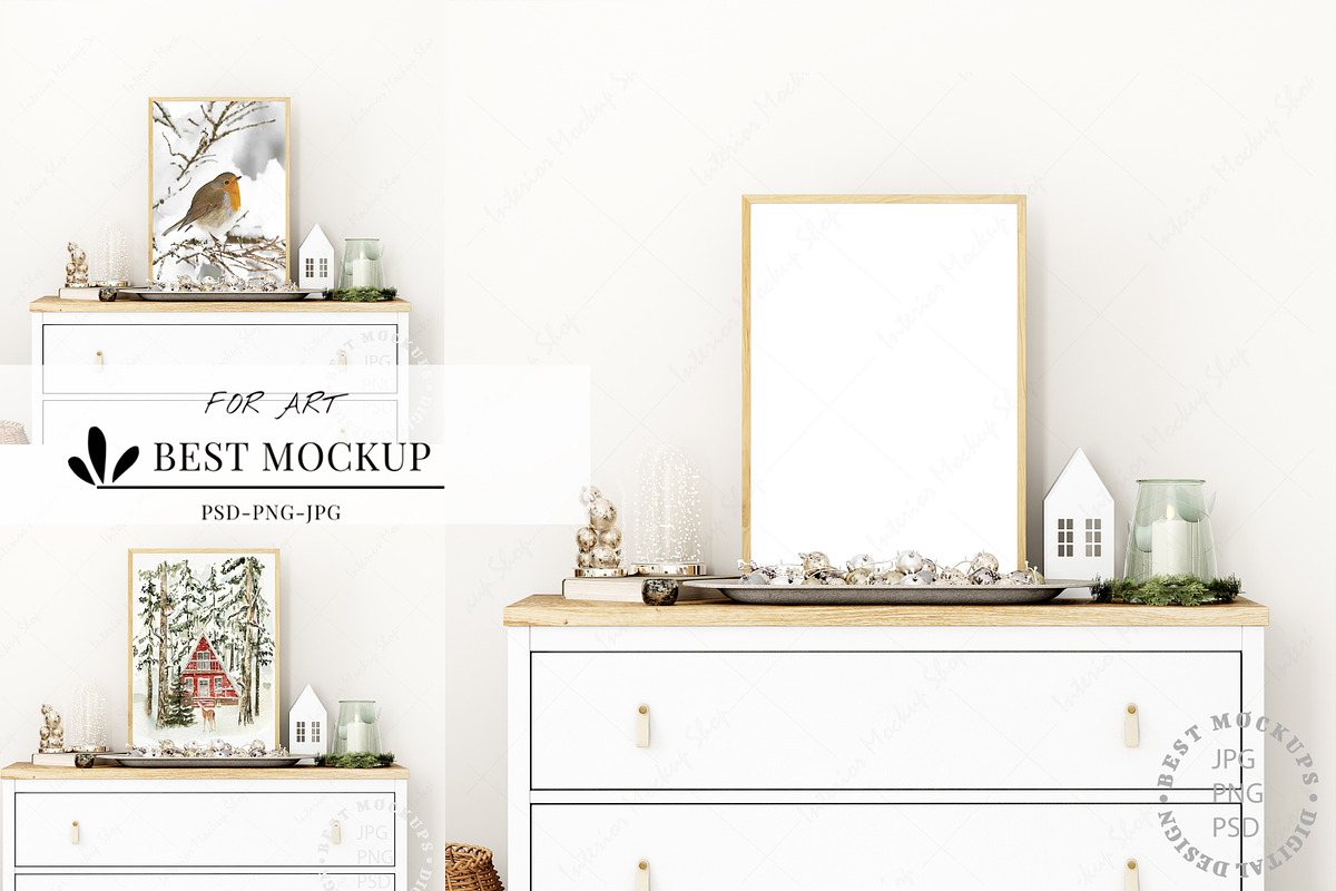 Mockup| Frame Mockup Interior - 116, a Print Template by Mockup Shop