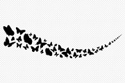 Elegant butterfly silhouettes, an Animal Illustration by Yayasya (Thumbnail 2 of 3)