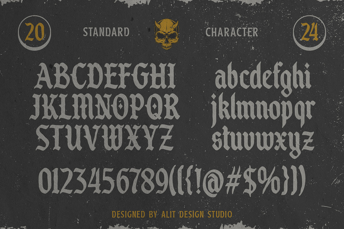 Black Takora Blackletter Font, a Blackletter Font by alit design (Photo 3 of 17)