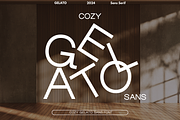 Cozy Gelato Sans | Geometric Sans, a Sans Serif Font by The Gelato Type (Thumbnail 1 of 15)