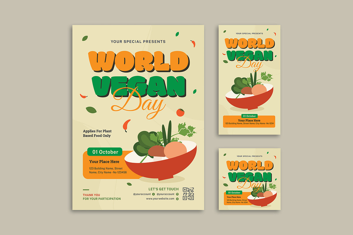 World Vegan Day - Flyer, a Flyer Template by Haidezign