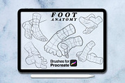 100 foots anatomy procreate brushes, a Brush Add-On by Arts For Peace (Thumbnail 3 of 7)