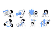 Basic Business, a Person Illustration by PureSolution (Thumbnail 6 of 6)