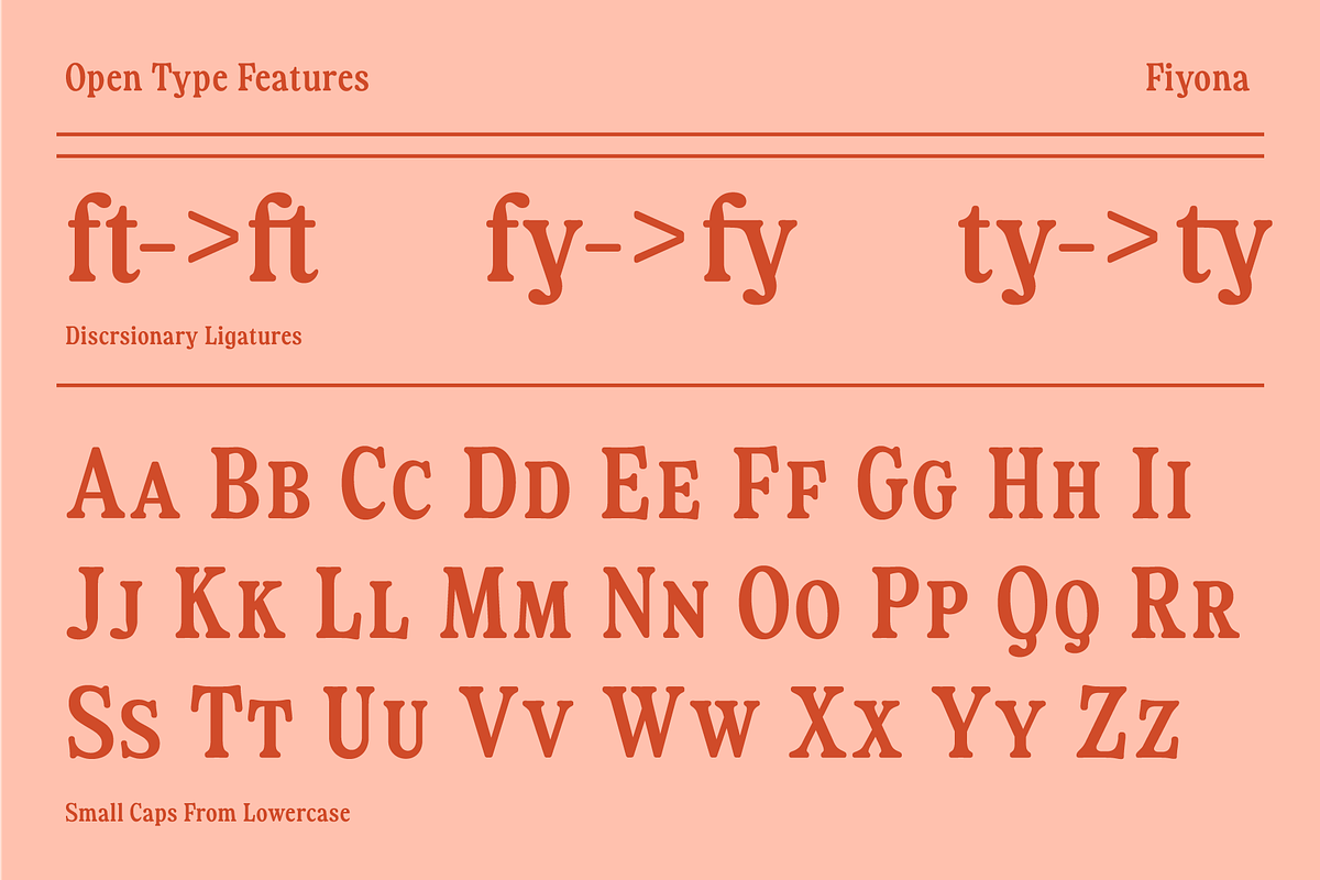 Fiyona Retro Variable Font, a Serif Font by That That Creative (Photo 22 of 24)