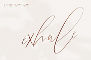 exhale. | calligraphy script font, a Script Font by Heart + Soul Studios (Thumbnail 13 of 16)