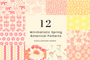 Minimalist Botanical Pattern Bundle, a Pattern Graphic by Adrienne Morris (Thumbnail 2 of 14)