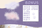 Cats Funny Toys Watercolor Clip art, an Animal Illustration by Elena Malgina Clipart (Thumbnail 16 of 19)